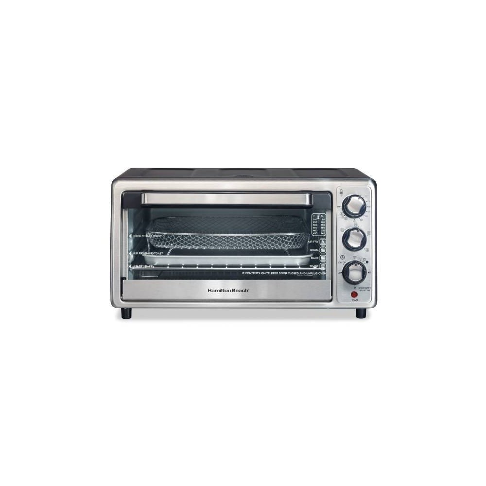 Photos - Toaster Hamilton Beach Sure-Crisp Air Fryer  Oven Black - 31418: Countertop, 1400W, Dishwasher-Safe Parts, Freestanding 