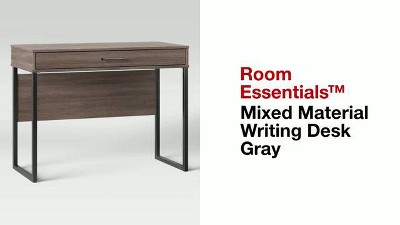 Wood And Metal Desk With Shelves Natural - Room Essentials™ : Target