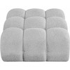 Meridian Furniture,Ames Boucle Fabric Ottoman - 3 of 4