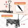 BestMassage Folding Wagon Cart Collapsible Wagon Cart  for Garden Camping Beach Shopping - 3 of 4