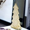 HomeRoots 16" Glam Gold And Faux Crystal Christmas Tree - 2 of 4