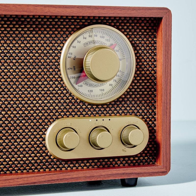 Portable AM/FM Bluetooth Radio Tonal Brown - Hearth &#38; Hand&#8482; with Magnolia, 5 of 13
