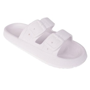 FOAMWALK Women's Flat Slip-On Textured EVA Footbed Slide Sandals - Comfy Slides for Women - 1 of 4