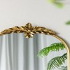 FONTOI Arched Wall Mirror Gold Metal Frame Decorative Classic Accent for Living Room Bedroom or Dressing Room Hallway, Gold, 24"*2"*36" - 2 of 4