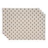 Saro Lifestyle Christmas Trees Placemat, 14"x20" Oblong, Gold (Set of 4) - 3 of 4