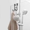 Frameless Bathroom Towel Hook Shower Glass Door Hook Drilling-Free J-Hook Stainless Steel Robe Hook - 2 of 4