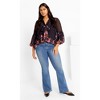 Women's Plus Size Romance Border Shirt - black | CITY CHIC - image 2 of 4