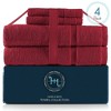 Hearth & Harbor 100% Cotton Towel Sets for Body and Face - 2 of 4