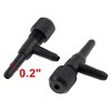 Unique Bargains Fish Tank Aquarium Plastic 2 Way Air Pump Control Valves Splitter Black 5 Pcs - 2 of 3