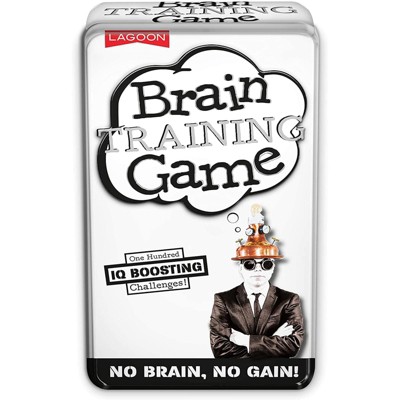 University Games Brain Training Game Tin | 100 IQ-Boosting Challenges