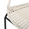 Outdoor Dining Chairs Set Of 2, Wicker Rattan Cozy Round Chairs, Patio Chairs With Metal Legs, Bistro Chairs With Wicker Backrest For Backyard - 4 of 4