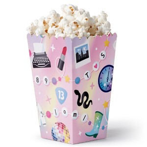 Big Dot of Happiness In My Party Era - Celebrity Concert Party Favor Popcorn Treat Boxes - Set of 12 - 1 of 4