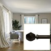 Versailles Esencial Convex Steel Heavy Duty Curtain Rod Set for Windows Bronze - 4 of 4