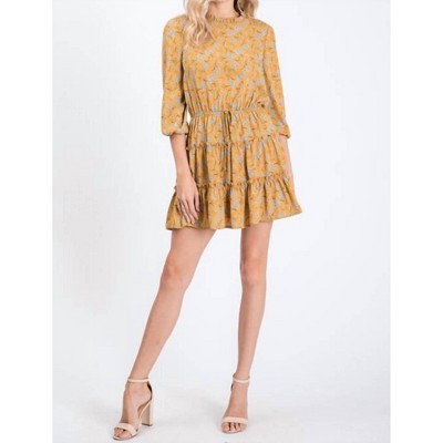 Women's Floral Ruffle Mini Dress - Hailey & Co