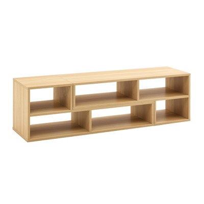 Dexmalle 2 Shelf Bookcase L-Shaped TV Console Stand