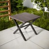 EAGLE PEAK Harbor Haven All-Weather Outdoor Patio Square Side Table ABOUT THIS PRODUCT - 2 of 4