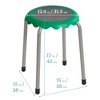 ECR4Kids Daisy Stackable Stool Set, 8-Piece - 2 of 4