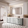 Rectangular Framed Tempered Glass Wall-Mounted Bathroom Vanity Mirror - 4 of 4