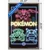 Trends International Pokémon - Neon Group Framed Wall Poster Prints - 3 of 4