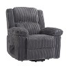Corduroy Recliner Chair, Manual Recliner Sofa with Handle, Pillow Top Arms, Thick Padding - 2 of 4
