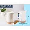 Nat & Jules Large Raw Bottom Matte White 48 ounce Ceramic Pitcher Jug - 2 of 4