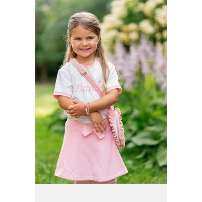 Bits & Bows Kids Girls' Dance Crewneck T-Shirt, White 5/6 — фото 2