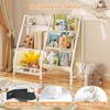 SKONYON 2-in-1 Kids Bookshelf and Toy Organizer with Fabric Pockets and Open Storage Shelves - 4 of 4