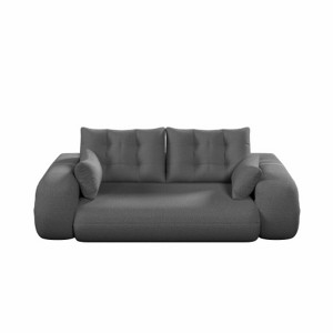 TiramisuBest 78.7" Grey Fabric Human Dog Bed, Foldable 3-in-1 Sofa Couch for Living Room, Guest Room & Playroom - 1 of 4