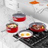 Guy Fieri’s Flavortown 6-Piece Ceramic Cookware Nonstick Set: 8" & 10.2" Frypans, 2QT Saucepan, 3.2QT Sautépan , PFAS-free, Oven & Dishwasher safe. - 2 of 4