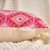 REGALWOVEN Boho Geometric Pattern with Fringe Trim Soft Decorative Pillowcases 2 Packs - 3 of 4