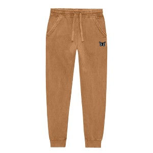 Dalix Butterfly Embroidered Washed Jogger Pant Soft Fleece Relaxed Fit Lounge Womens - 1 of 4