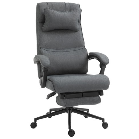 Fabric PVC Neck Support Office Chair, Black