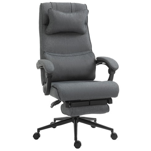 Vinsetto Ergonomic Mesh Office Chair with Lumbar Back Support Swivel Rocking Computer Chair with Adjustable Height and Armrests Grey