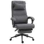 Vinsetto Executive Office Chair High Back Computer Desk Chair with Headrest, Lumbar Support, Padded Armrest and Retractable Footrest, gray