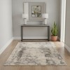 HomeRoots 4' X 6' Ivory And Blue Area Rug - 2 of 4