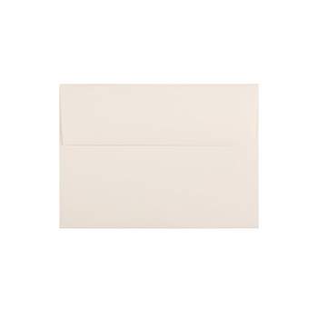 JAM Paper A7 Strathmore Invitation Envelopes 5.25 x 7.25 Natural White Linen 25/Pack (82011) 