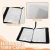 Unique Bargains Card Binder 9 Pockets 60 Pages 1080 Card Capacity Double-Sided for Sport Cards Game Card Black - 3 of 4