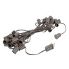 Novelty Lights 25 Feet C9 Christmas String Light Set, Vintage Holiday Hanging Light Set, Brown Wire - 3 of 4