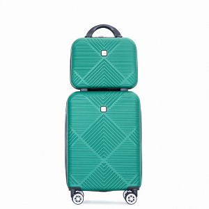 Whisen 2-Piece Set(14/20 in.) Luggage Sets ABS Lightweight Suitcase with Spinner Wheels - 1 of 4