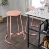 JONATHAN Y Hula Modern Designer Iron Curved Backless Bar Stool - image 2 of 4