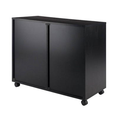 Halifax Black Mobile Filing Cabinet with 2 Drawers and Lock