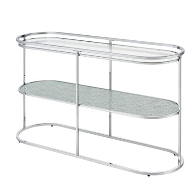 Javete Glam 1 Shelf Sofa Table Chrome - Homes: Inside + Out: Modern ...