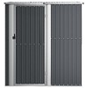 vidaxl Garden shed Anthracite Galvanized Steel Storage Tool House 71.1x38.2x82.5in Outdoor Lockable Door - 3 of 4