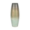Decorative Floor Vase Boho Glam Design Glass and Iron Tall Modern Accent for Home Office Living Room Bedroom Shelf Display - 4 of 4