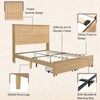 Brafabhome Accent Fluted Bed Frame with Charging Station Headboard, Wooden Platform Bed Frame with 2 Storage Drawers for Bedroom, No Box Spring Needed - 4 of 4