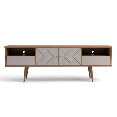 target mid century media console