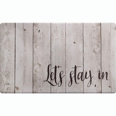 J&V TEXTILES Anti Fatigue Kitchen Mat Cushioned Anti Fatigue, Non Slip Waterproof Mat Standing Desk, 20x36x1/2 inches  (Let's Stay in)