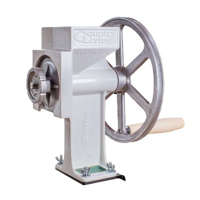 The Country Living Grain Mill, Hand Crank Non-Electric Grinder with 12 inch Flywheel, Holds up to 2 lb, 15 in High