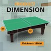 YONWAY 8ft Mid-Size Ping Pong Conversion Top, Foldable & Portable Table Tennis Table Top for Indoor Games - 4 of 4