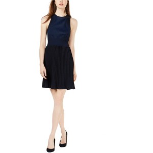 French Connection Womens Pleated Fit & Flare Dress - 1 of 1